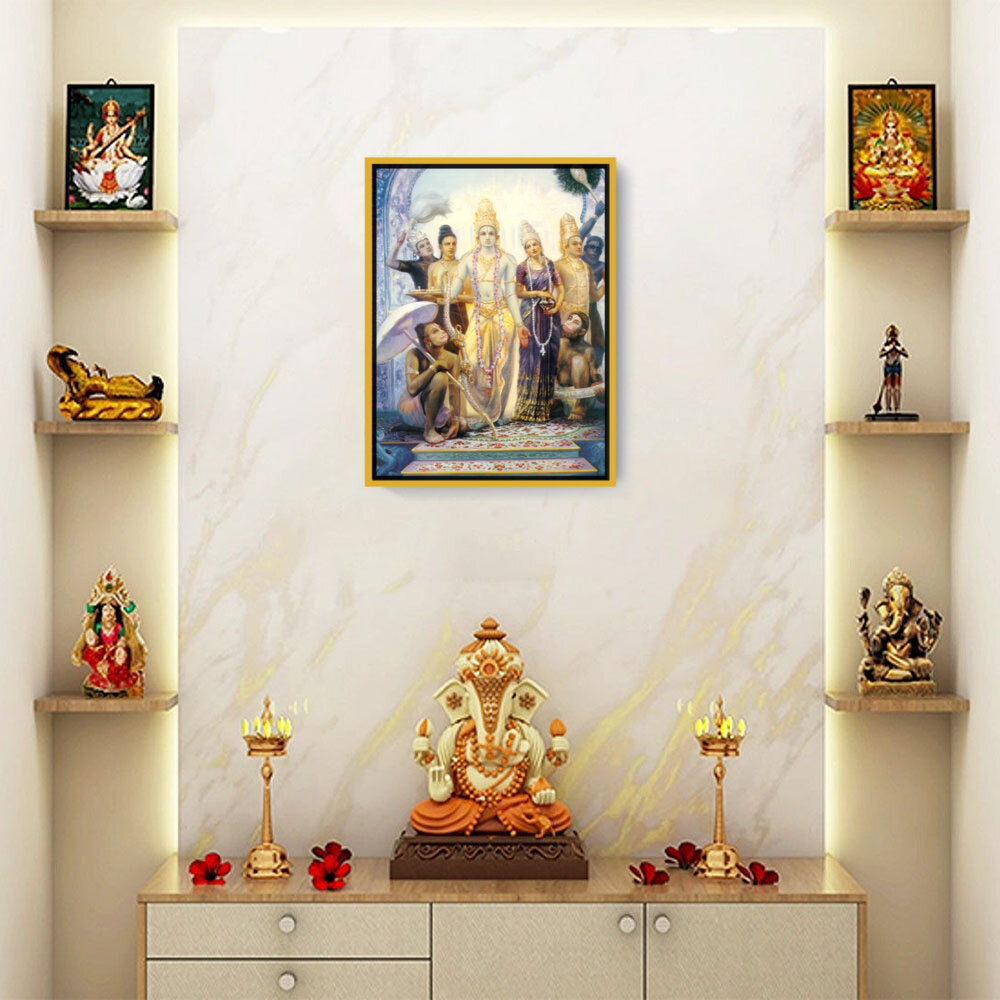 Seetharama Lakshmana Hanuman - FLOATING FRAME
