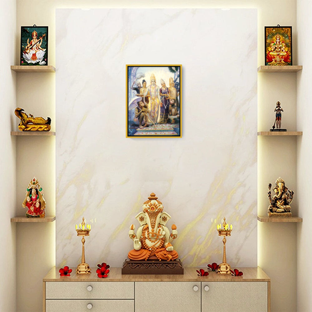 Seetharama Lakshmana Hanuman - FLOATING FRAME