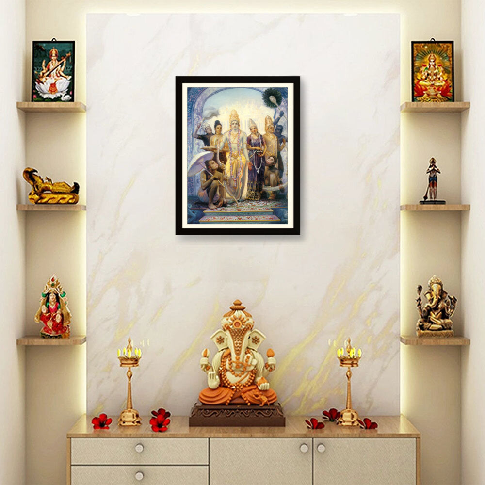 Seetharama Lakshmana Hanuman - WALL MOUNT FRAME