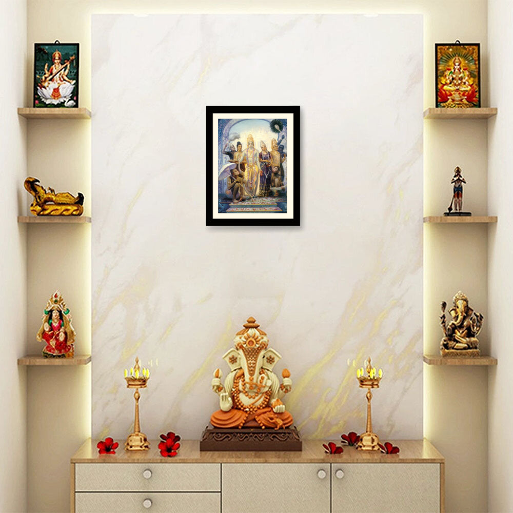 Seetharama Lakshmana Hanuman - WALL MOUNT FRAME