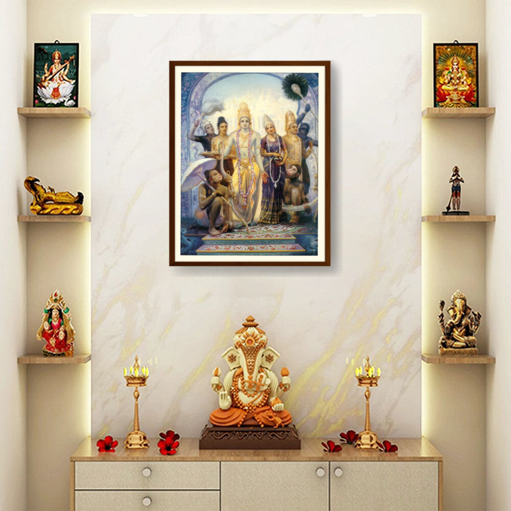 Seetharama Lakshmana Hanuman - WALL MOUNT FRAME