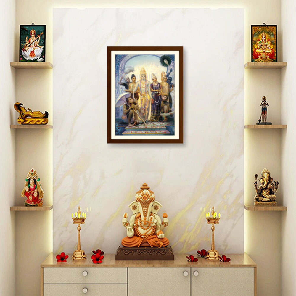 Seetharama Lakshmana Hanuman - WALL MOUNT FRAME