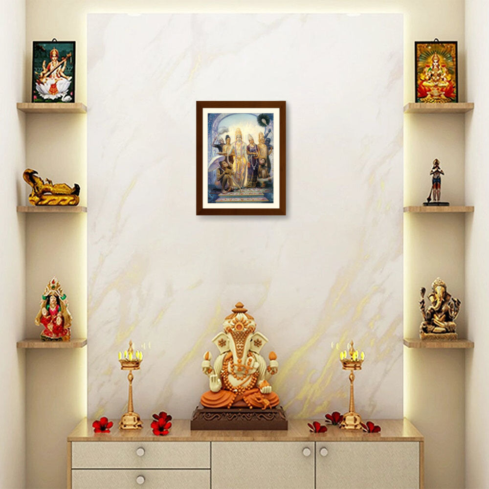 Seetharama Lakshmana Hanuman - WALL MOUNT FRAME