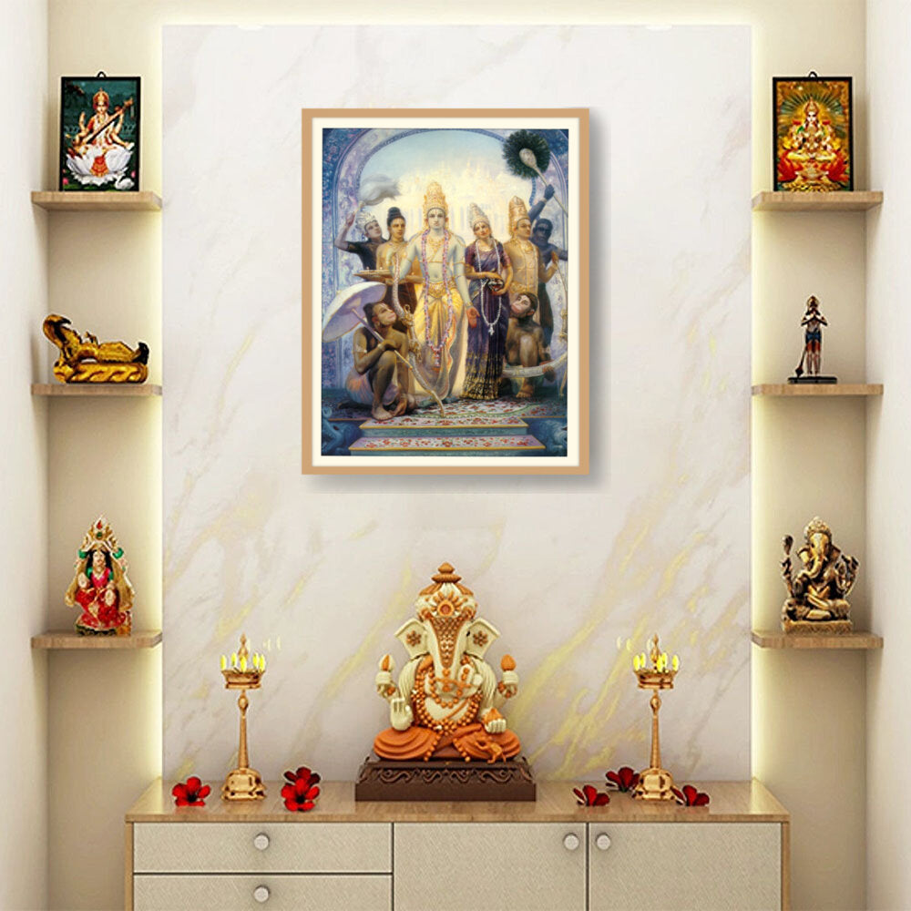 Seetharama Lakshmana Hanuman - WALL MOUNT FRAME