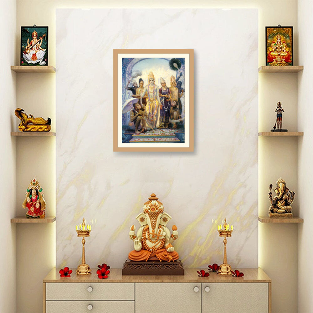 Seetharama Lakshmana Hanuman - WALL MOUNT FRAME