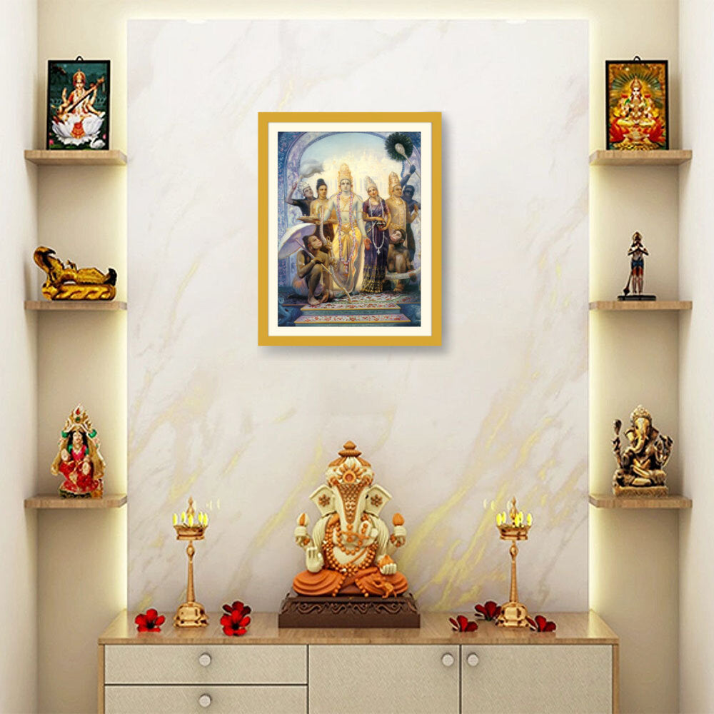Seetharama Lakshmana Hanuman - WALL MOUNT FRAME
