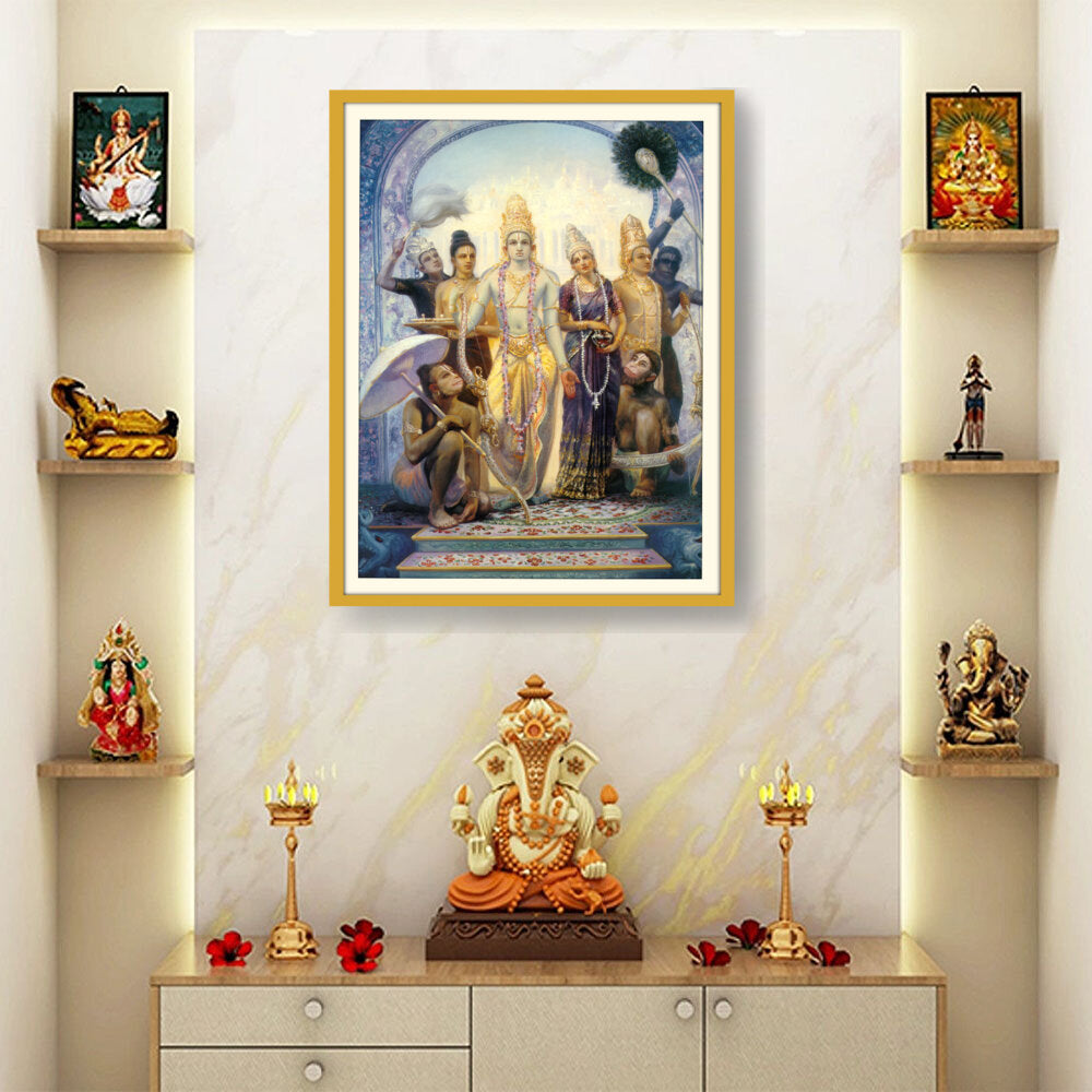 Seetharama Lakshmana Hanuman - WALL MOUNT FRAME