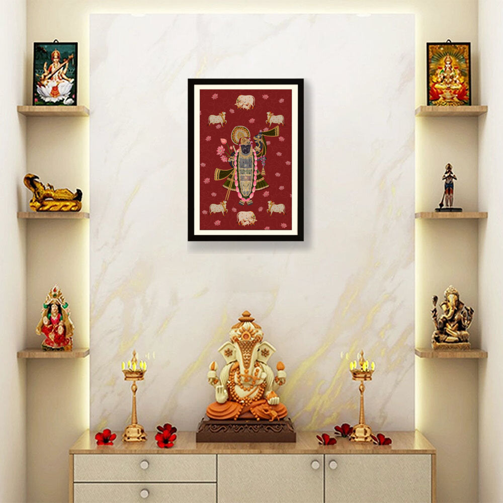 ShrinathJiPichwai_Cows - WALL MOUNT FRAME