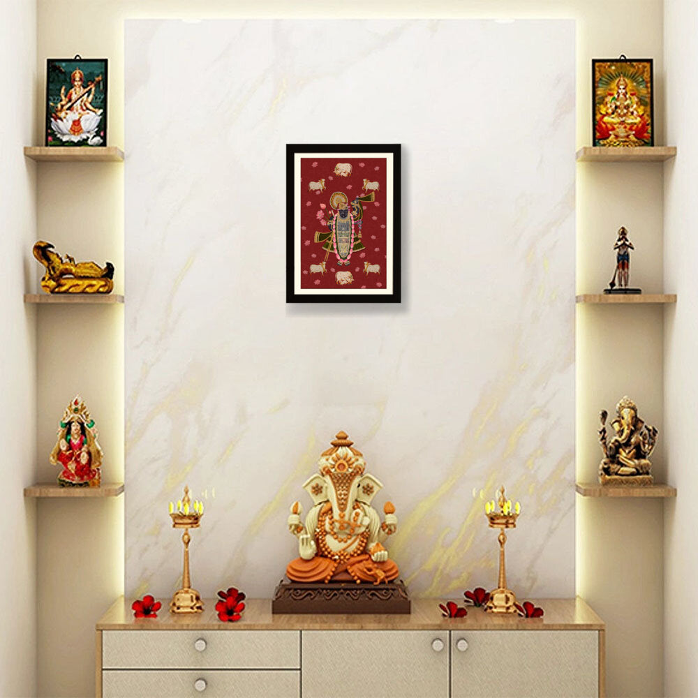ShrinathJiPichwai_Cows - WALL MOUNT FRAME