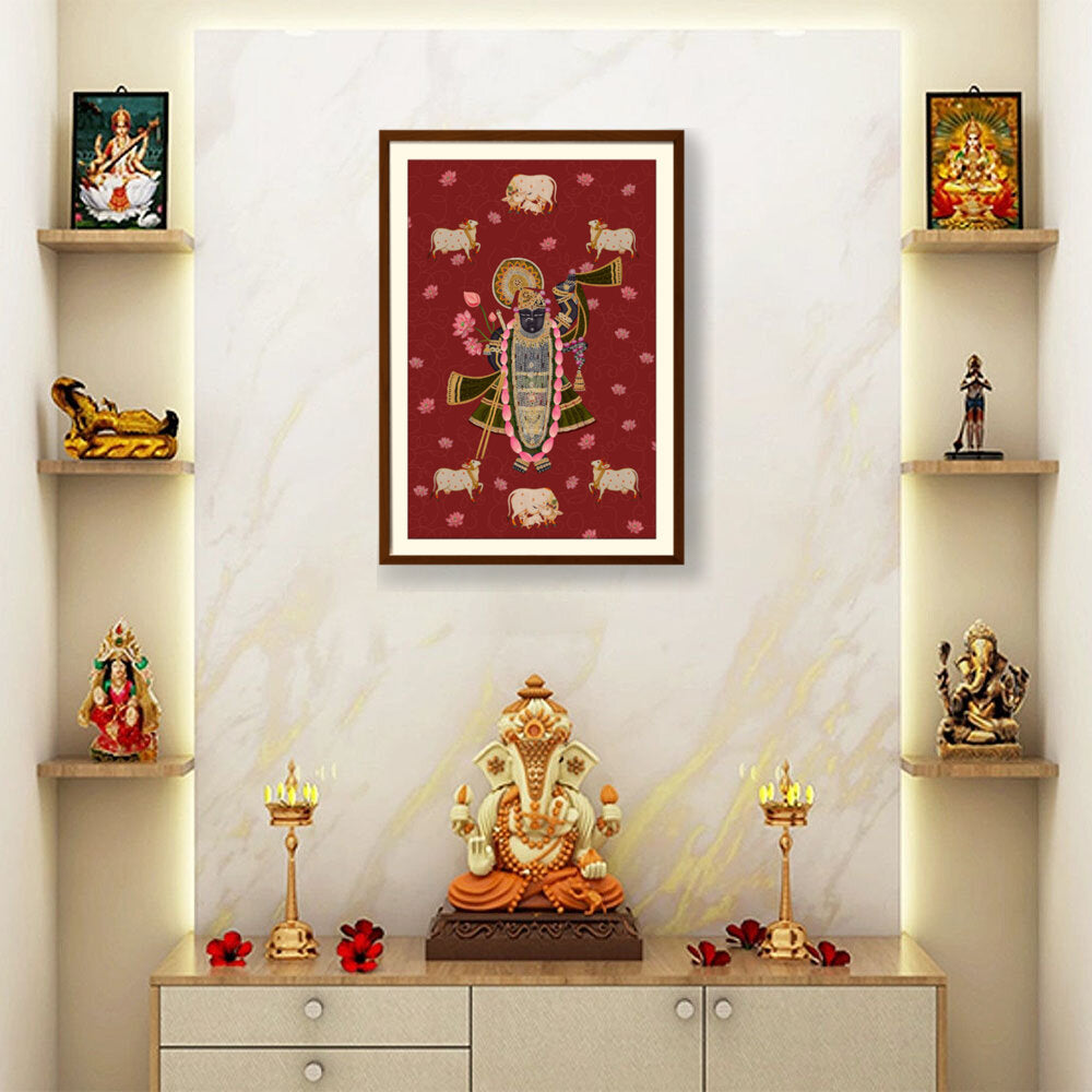 ShrinathJiPichwai_Cows - WALL MOUNT FRAME