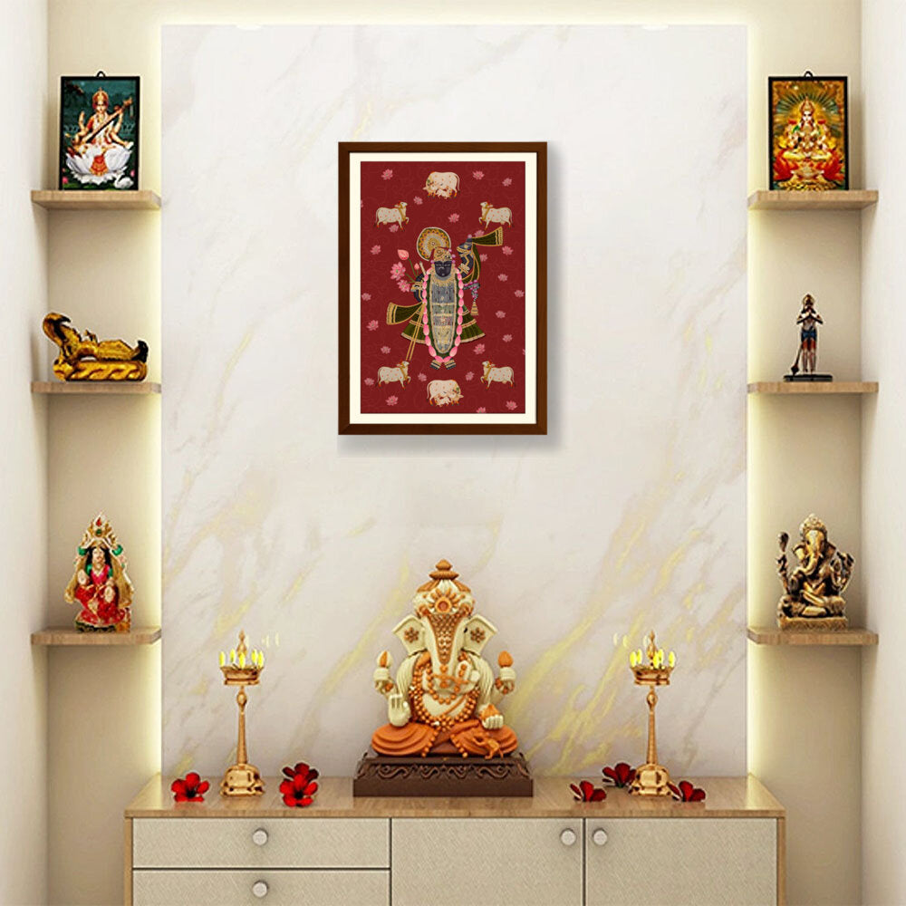 ShrinathJiPichwai_Cows - WALL MOUNT FRAME