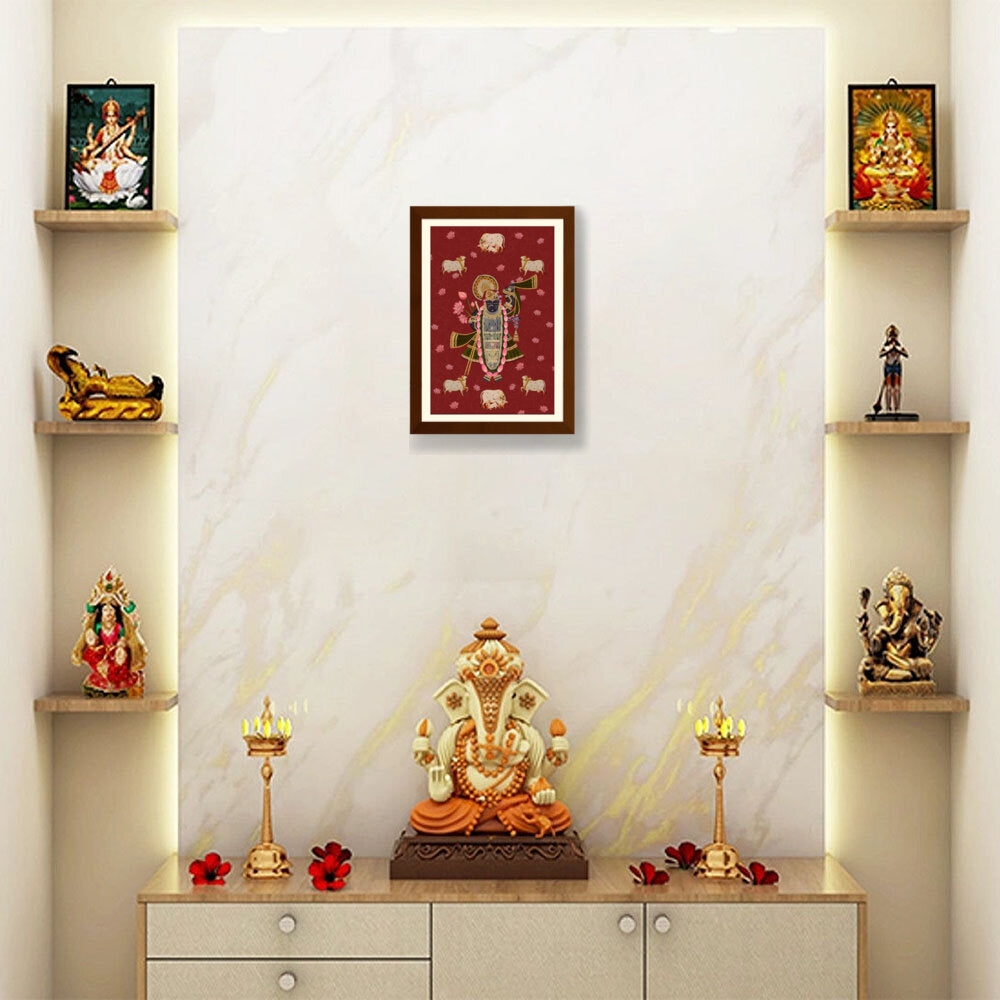 ShrinathJiPichwai_Cows - WALL MOUNT FRAME