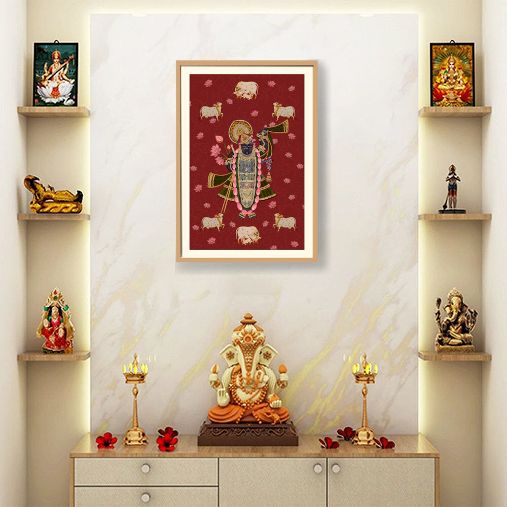 ShrinathJiPichwai_Cows - WALL MOUNT FRAME