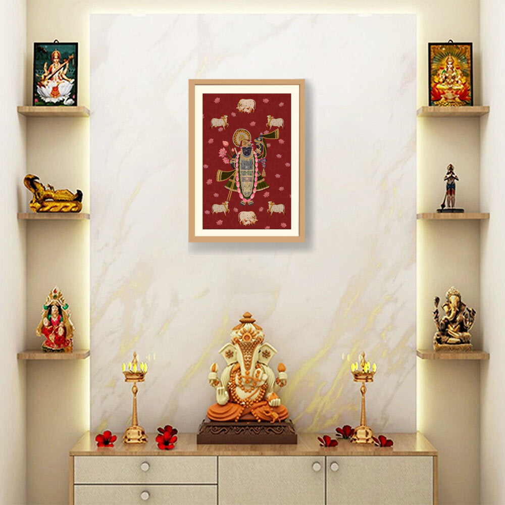 ShrinathJiPichwai_Cows - WALL MOUNT FRAME