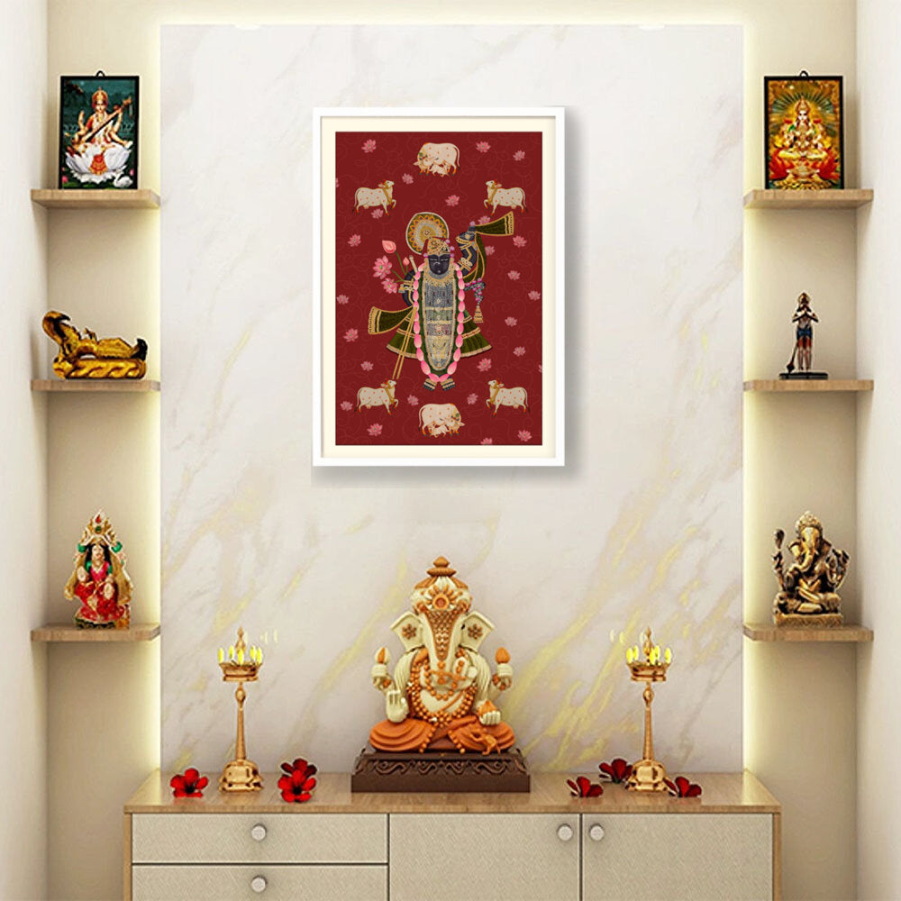 ShrinathJiPichwai_Cows - WALL MOUNT FRAME
