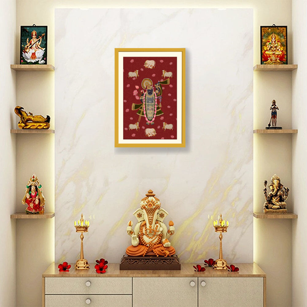 ShrinathJiPichwai_Cows - WALL MOUNT FRAME