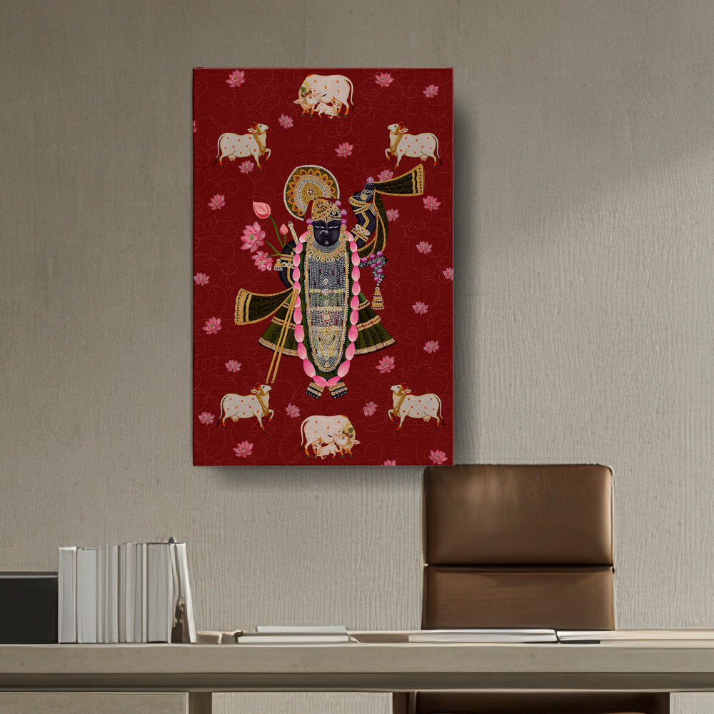 ShrinathJiPichwai_Cows - Wall Canvas