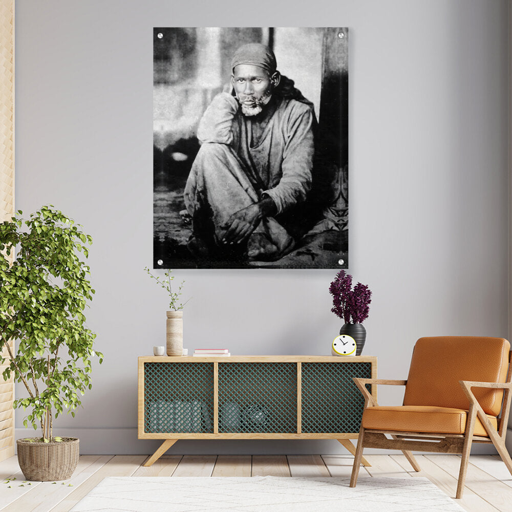 Shirdi Sai Baba Original - Acrylic Wall Photo