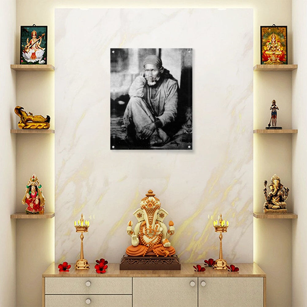 Shirdi Sai Baba Original - Acrylic Wall Photo