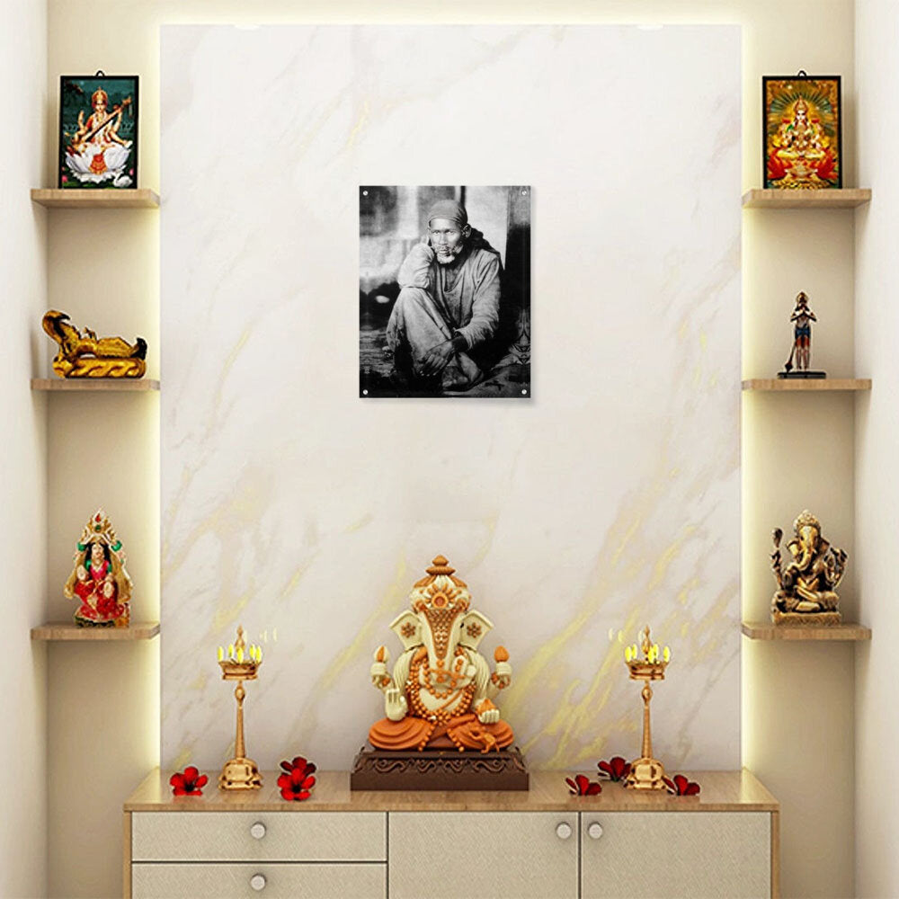 Shirdi Sai Baba Original - Acrylic Wall Photo