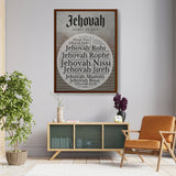 God Christ Jehovah - Framed Canvas