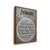 God Christ Jehovah - Framed Canvas