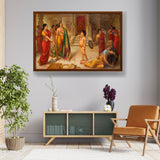 Rukmangada And Mohini - Framed Canvas