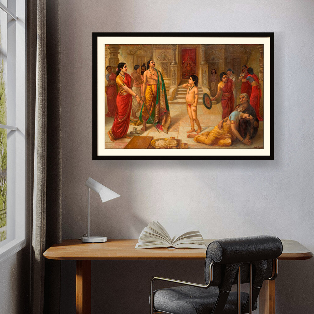 Rukmangada And Mohini - WALL MOUNT FRAME