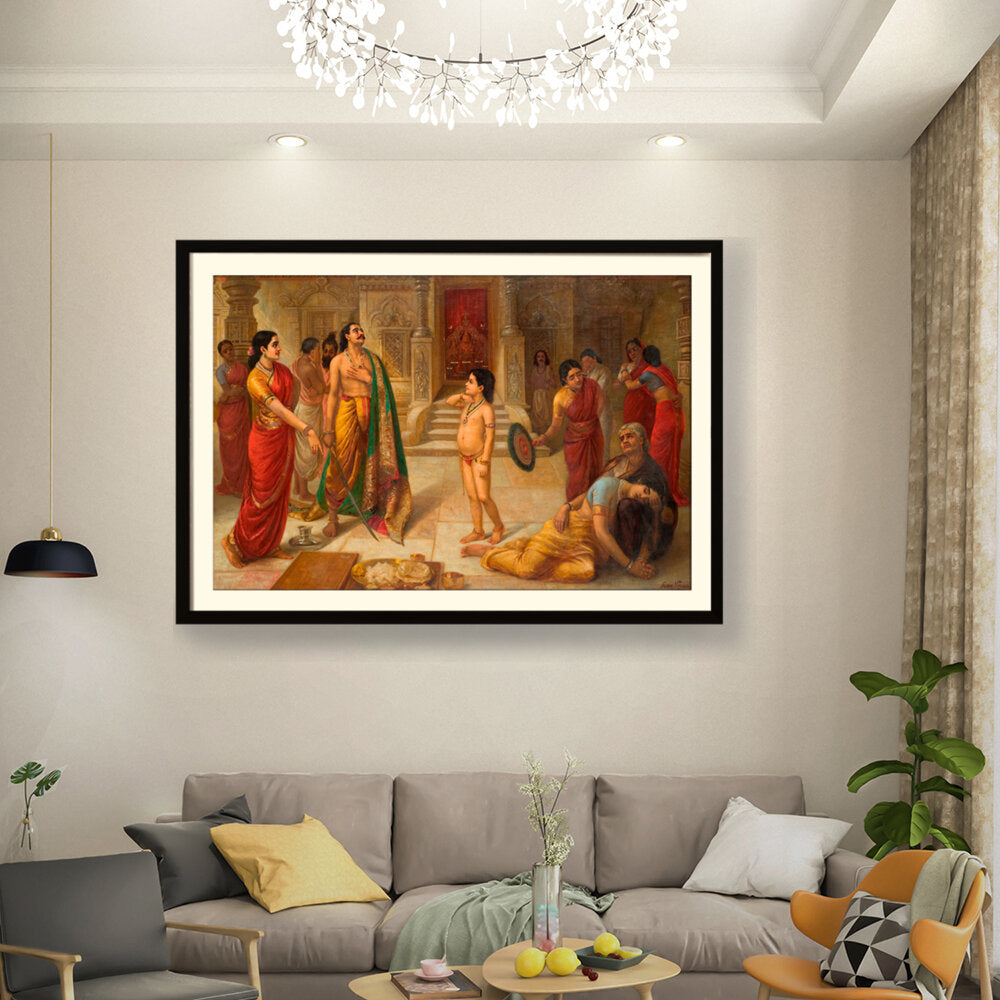 Rukmangada And Mohini - WALL MOUNT FRAME