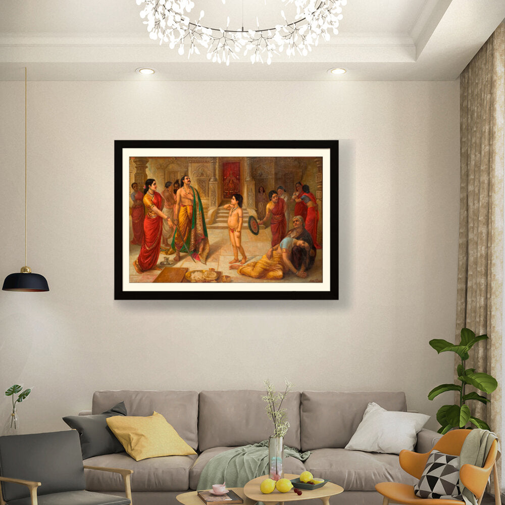 Rukmangada And Mohini - WALL MOUNT FRAME
