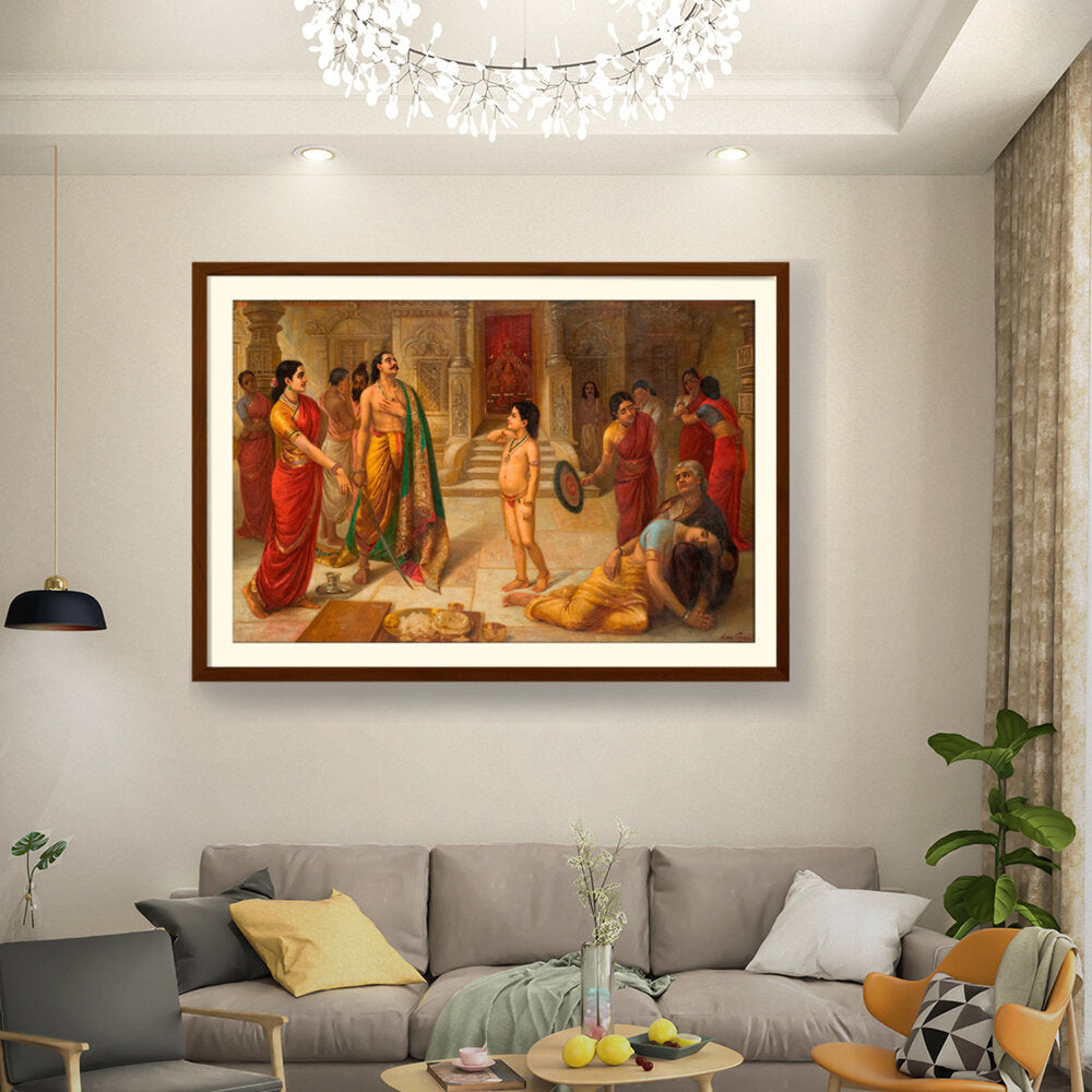 Rukmangada And Mohini - WALL MOUNT FRAME