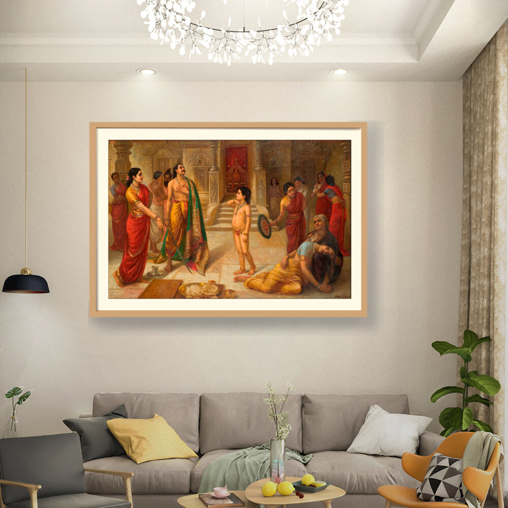 Rukmangada And Mohini - WALL MOUNT FRAME