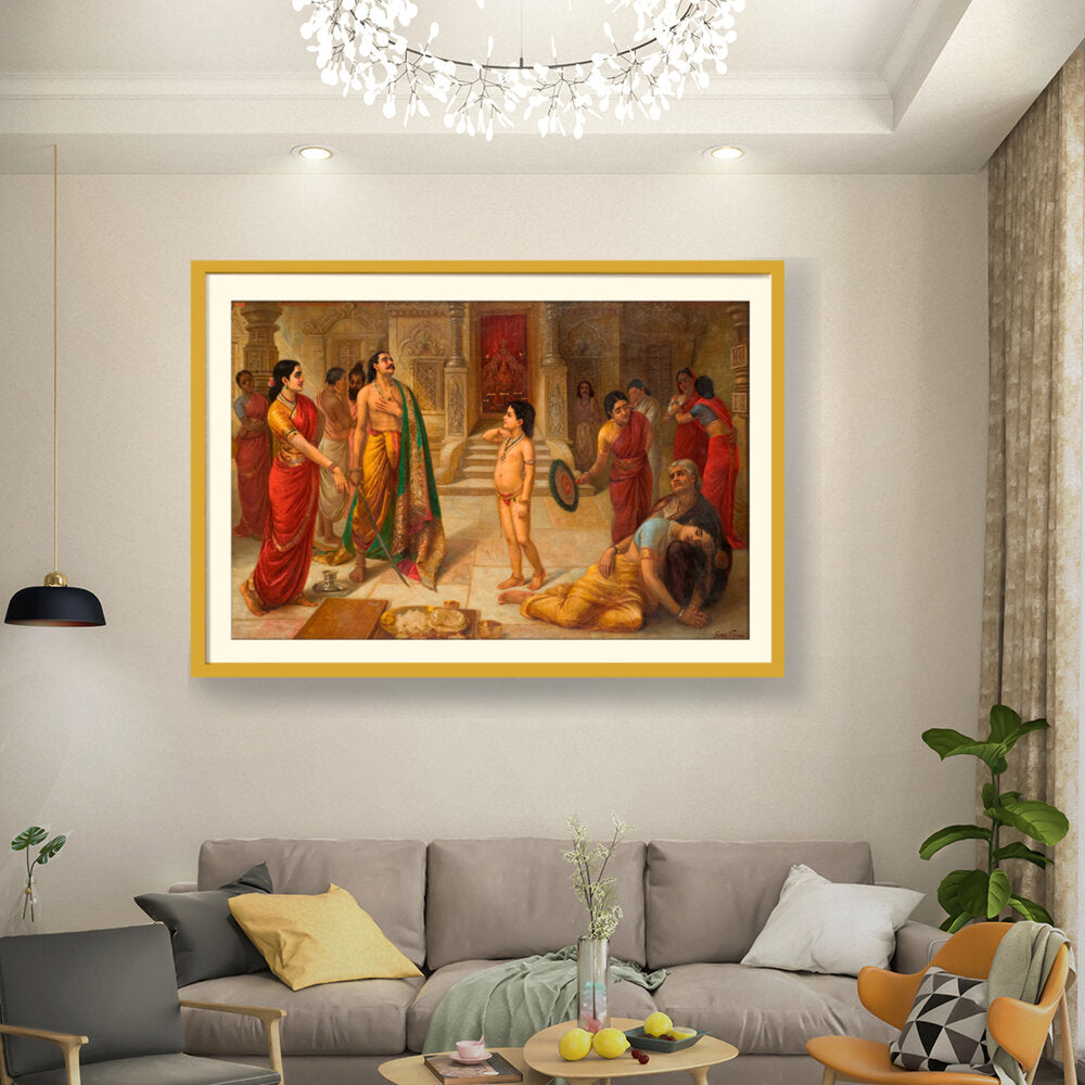 Rukmangada And Mohini - WALL MOUNT FRAME