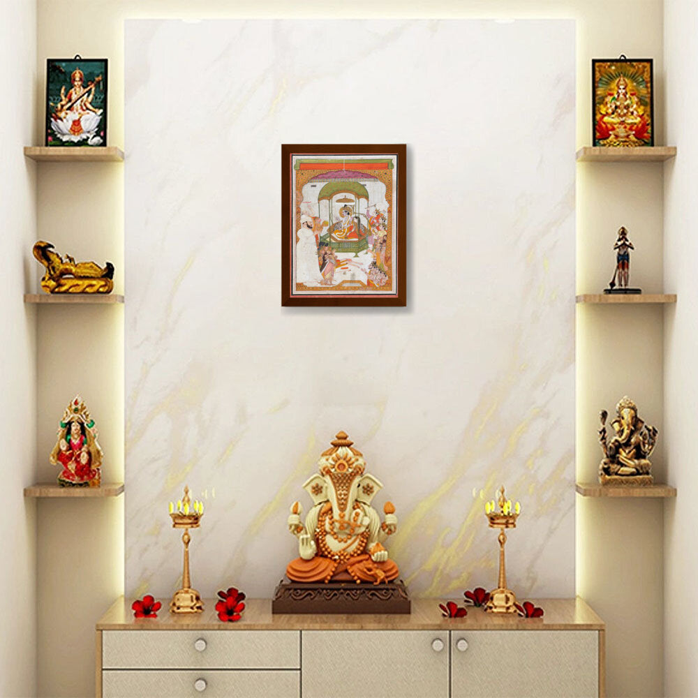 Ram Darbar - Framed Canvas