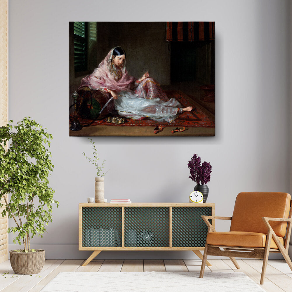 Girl In Muslin - Wall Canvas