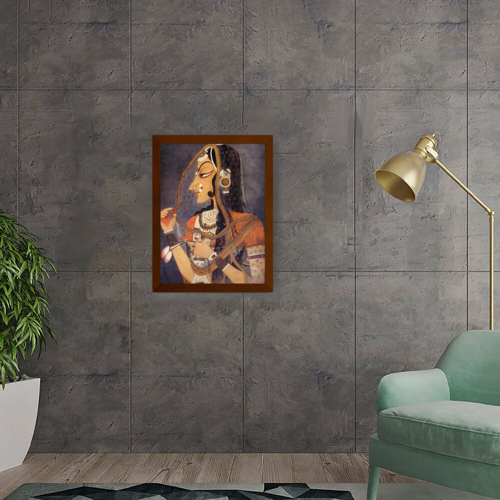 Bani Thani As Radha - Framed Canvas