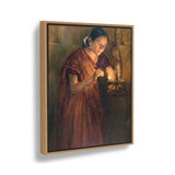 Lady With The Lamp - FLOATING FRAME