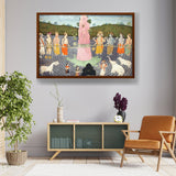 Samudra Manth - Framed Canvas