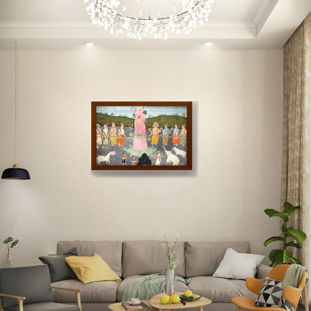 Samudra Manth - Framed Canvas