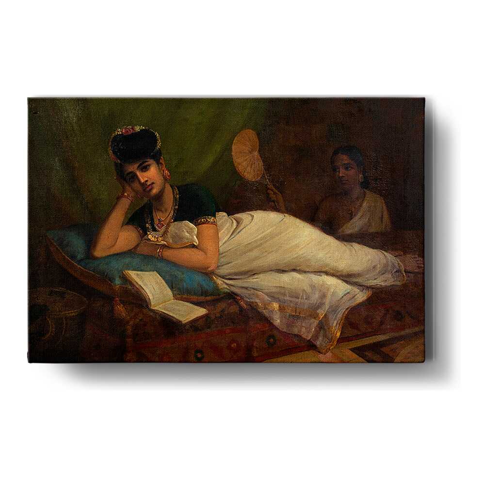 A Reclining Nair Lady - Wall Canvas