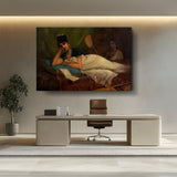 A Reclining Nair Lady - Wall Canvas