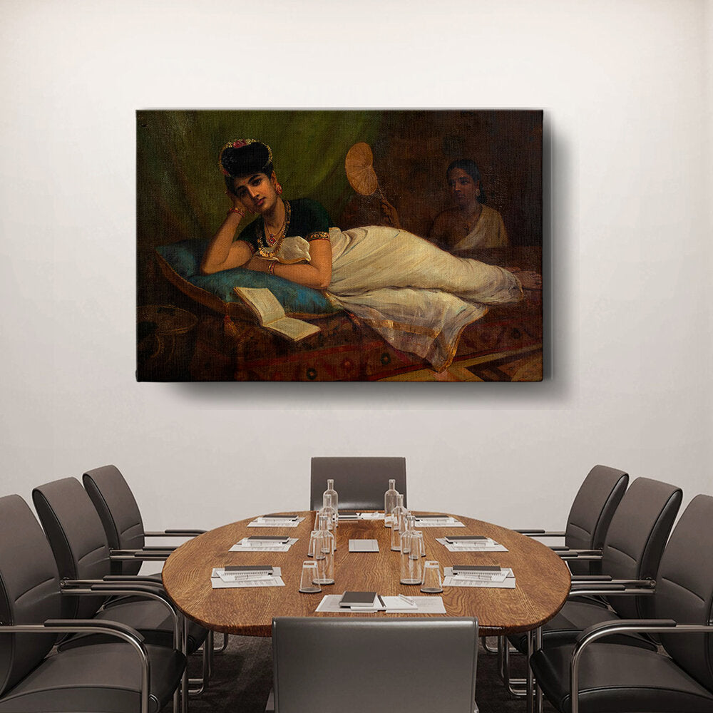 A Reclining Nair Lady - Wall Canvas