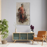 Indian Dancing Girl - Acrylic Wall Photo