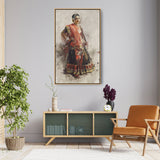 Indian Dancing Girl - FLOATING FRAME