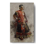 Indian Dancing Girl - Wall Canvas