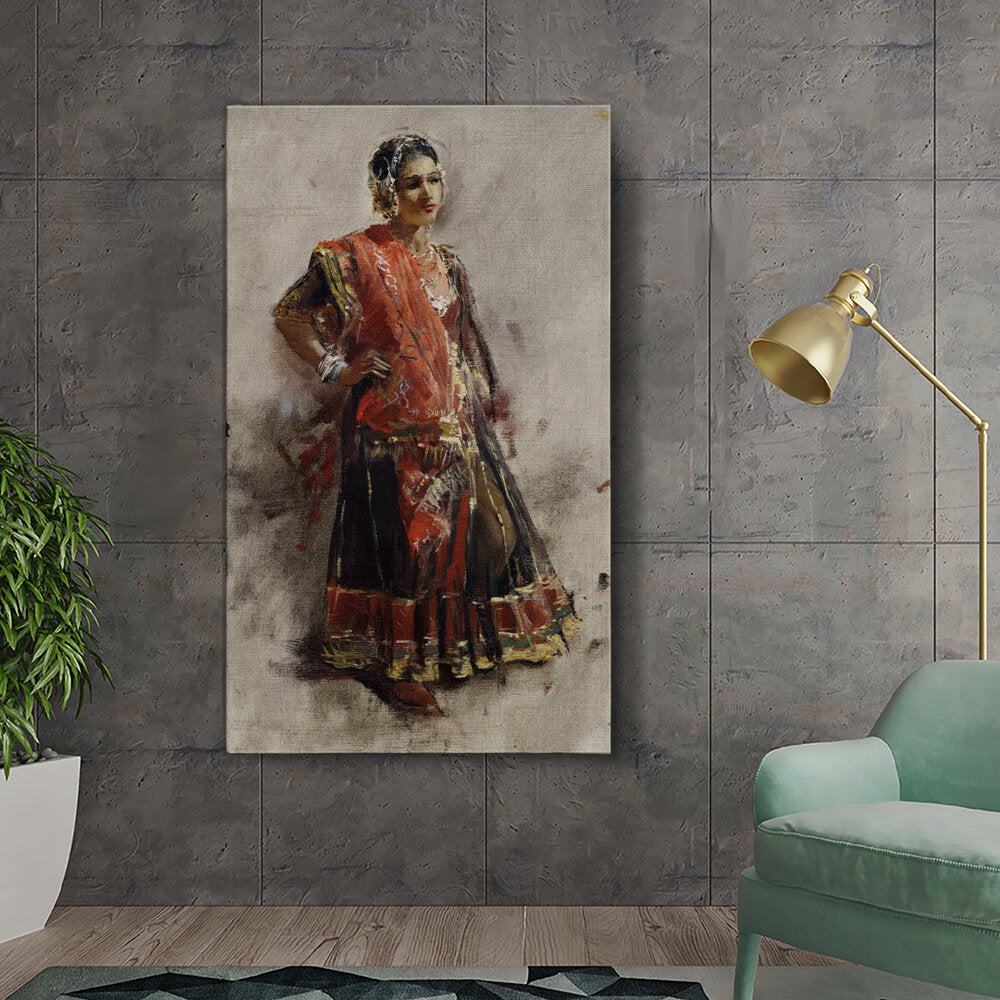 Amazon - Seller - Indian Dancing Girl - Wall Canvas