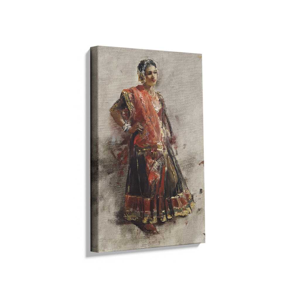 Indian Dancing Girl - Wall Canvas