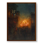 Pratima Visarjan - Framed Canvas