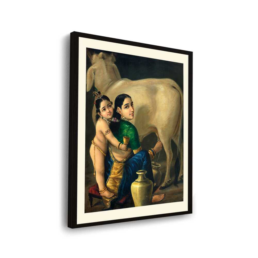 Yashoda And Krishna - WALL MOUNT FRAME