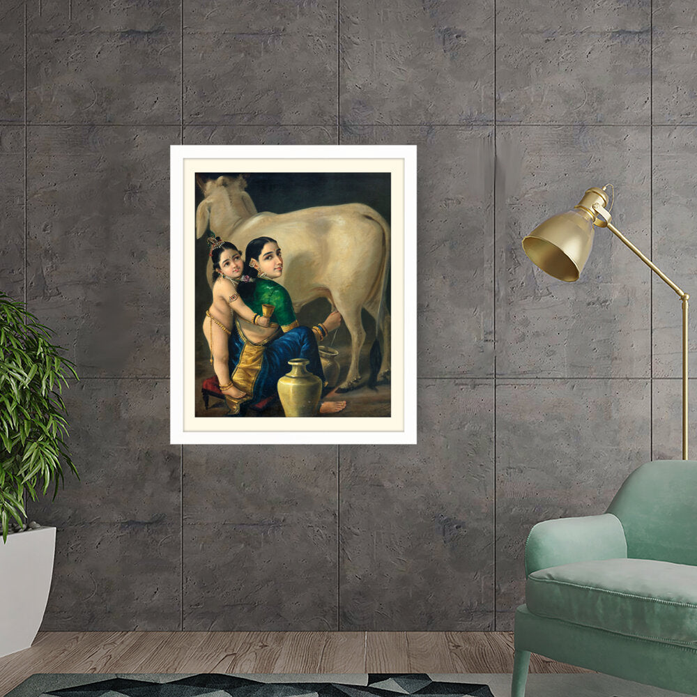 Yashoda And Krishna - WALL MOUNT FRAME